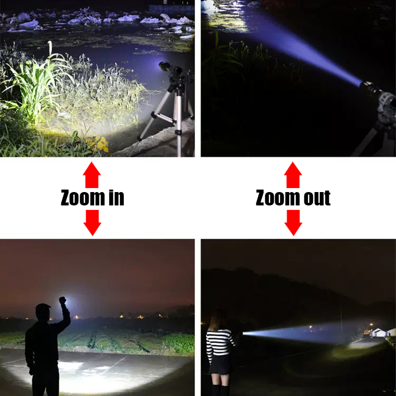 Portable Rechargeable LED Flashlight Zoom Focus Mini Led Flashlight Torch Lamp